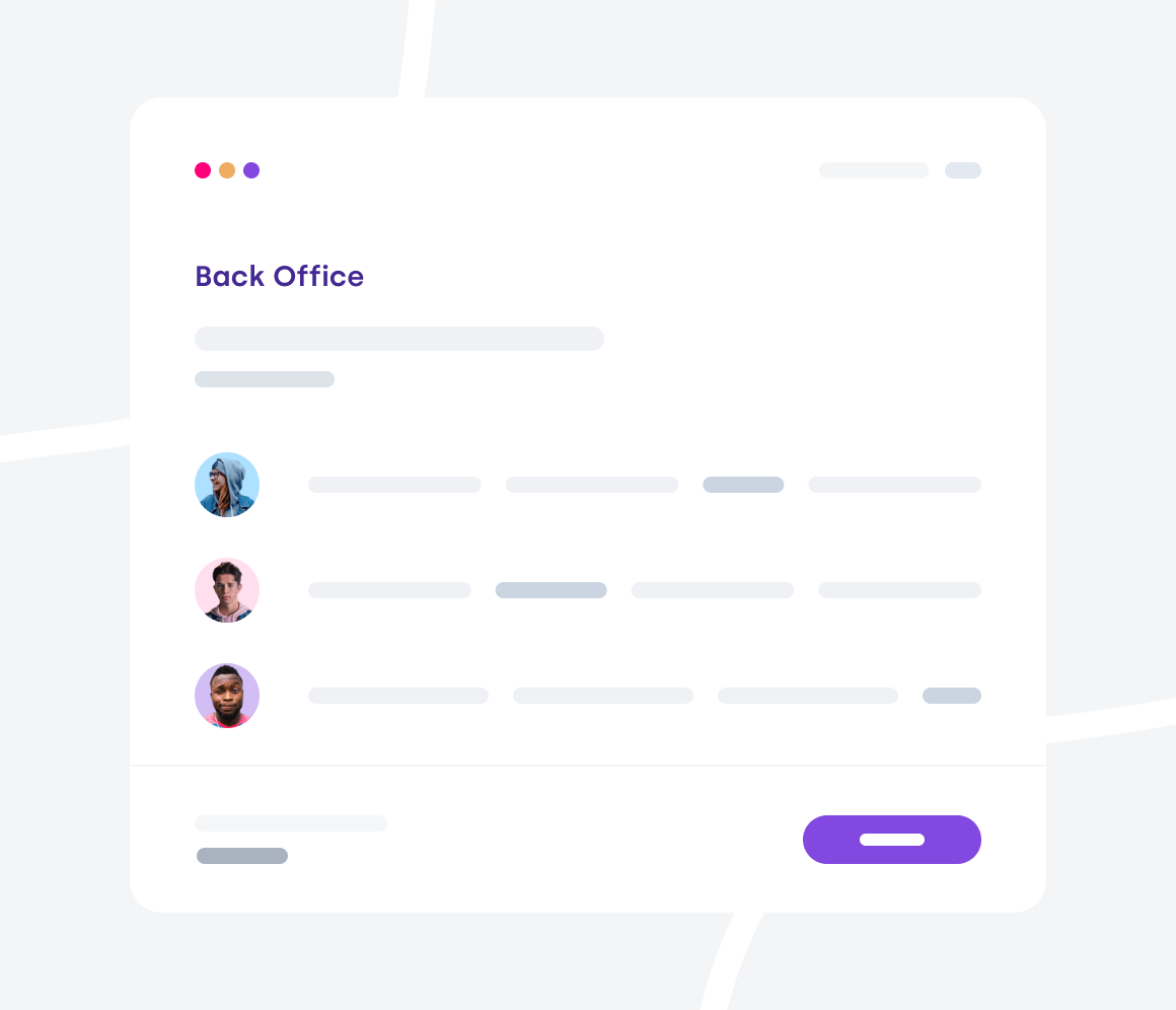 CRM & Back Office Module Manage the issue and distribution of tokens with one panel